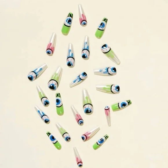 Coffin/Ballerina Shaped Press-On Nails - Picture 3 of 4